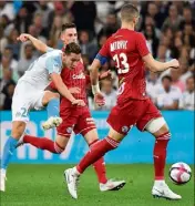  ?? (Photo AFP) ?? Thauvin et l’OM se sont fait peur, mais la victoire était au bout...