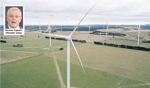  ?? BLOOMBERG ?? Wind turbines are seen at a farm in Moorabool, Victoria, Australia, on March 26.