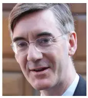  ??  ?? Target: Brexiteer Jacob Rees-Mogg