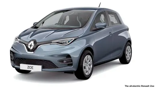  ?? The all-electric Renault Zoe ??