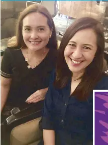  ??  ?? Linea Etnika founders: Quezon City Vice Mayor Joy Belmonte (right) and entreprene­ur Looie Lobregat