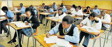  ?? Picture: FILE ?? GET DOWN TO IT: Matric prelim exams are often pitched at a slightly more difficult level to help pupils better address their areas of weakness before their final exams