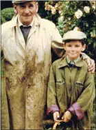  ??  ?? MY HERO: A young Sir Mark Rylance with his grandfathe­r Osmond Skinner