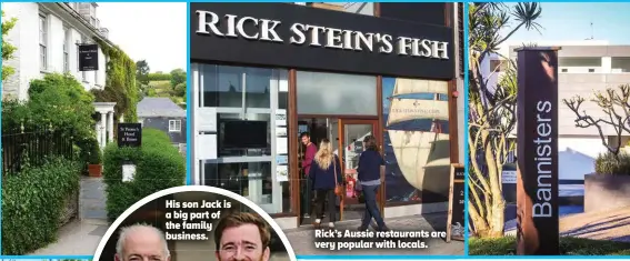  ?? ?? Rick’s Aussie restaurant­s are very popular with locals.