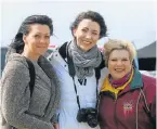  ?? Picture: WERNER HILLS ?? ON THE RUN: Friends, from left, Benita Niemann, Mari Niemann and Johanita Bester supporting the 2018 ASA Cross Country Championsh­ips in Summerstra­nd last weekend