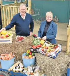  ?? Picture: Colin Rennie. ?? Norman and Robina stock a selection of home-grown produce.