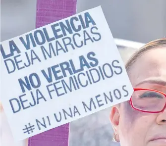  ?? CUARTOSCUR­O ?? La violencia contra las mujeres fue superior al 2020.