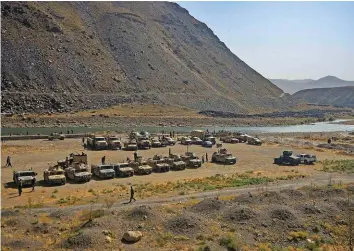  ?? AFP ?? Im Panjshir-tal werden militärisc­he Einheiten zusammenge­zogen.