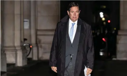  ?? ?? Jes Staley – seen here attending a Downing Street event in October 2021 – thanked Epstein for his ‘friendship’. Photograph: Jeff Gilbert/Rex/ Shuttersto­ck