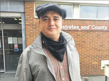  ?? ?? Pete Doherty outside Margate Magistrate­s’ Court two years ago