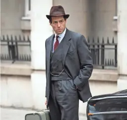  ?? KIERON MCCARRON/BBC/BLUEPRINT TELEVISION LTD. ?? Jeremy Thorpe (Hugh Grant) is a closeted member of Parliament whose career is upended in “A Very English Scandal.”