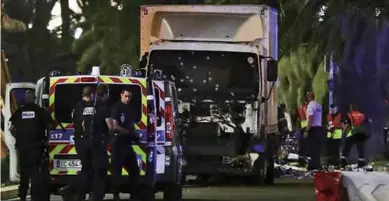  ??  ?? At least 84 people were killed and dozens more injured as a truck rammed into crowd in Nice in southern France on July 14, 2016. The Islamic State asserted responsibi­lity for the attack.