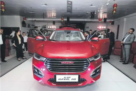  ?? Chris Whiteoak / The National ?? Haval has high hopes for its H6 4x4. The car had its UAE launch in Dubai on Thursday.