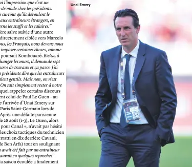  ??  ?? Unai Emery