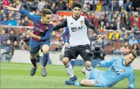  ?? FOTO: PEP MORATA ?? Denis Suárez participó del último partido de Liga ante el Valencia