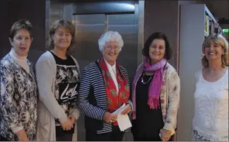  ??  ?? Susan Synnott, Ann Fogarty Eithne Scallan, Marion Coady and Maureen Clarkin at Wexford Library.