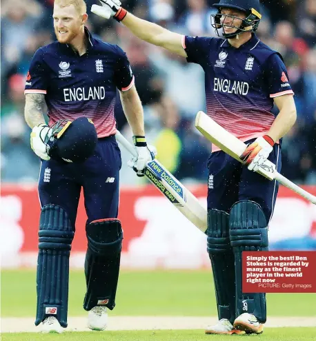  ?? PICTURE: Getty Images ?? Simply the best! Ben Stokes is regarded by many as the finest player in the world right now