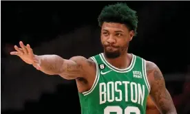  ?? ?? Marcus Smart has spoken about being on the receiving end of racist abuse from one of his own fans. Photograph: Brynn Anderson/AP