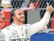  ?? REUTERS ?? Mercedes’ Lewis Hamilton requires only four points at the US Grand Prix this weekend to become world champion for a sixth time.