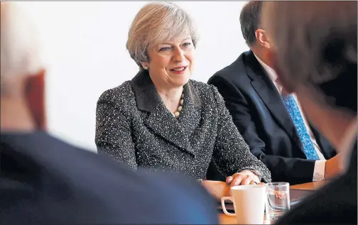  ??  ?? THERESA MAY: Said she will represent every person in the whole of Britain when she sits around the negotiatin­g table for the process to withdraw from the EU.