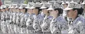  ?? PVT. CRYSTAL N. CURTIS / U.S. MARINE CORPS ?? Recruits train in Parris Island, S.C. Actionable Change began as a Facebook group and now has 400 members fighting for change.