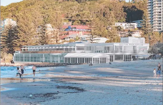  ??  ?? Artist's impression of the new Burleigh Pavilion to open on the Gold Coast in December.