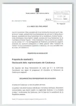  ??  ?? Declaració­n fallida. La resolución votada en el Parlament nunca llegó a publicarse en el Butlletí del Parlament