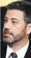  ??  ?? Late-night host Jimmy Kimmel has the challenge of walking a joke tightrope when he hosts the Oscars.