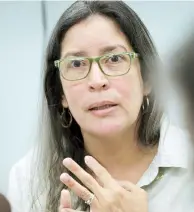  ??  ?? La epidemiólo­ga del Estado, Brenda Rivera García.