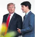  ??  ?? Justin Trudeau’s challenge with Donald TTTrump has been to strike a balance between defending our interests and avoiding an escalation of tensions.