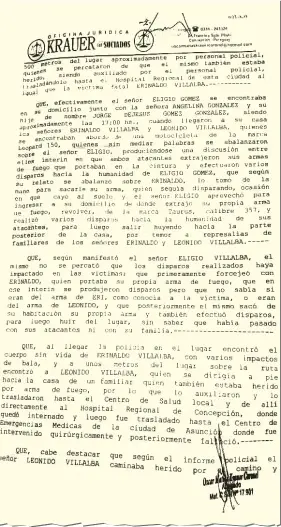  ??  ?? El “copiatín” entre ambas acusacione­s fue advertido por el Tribunal de Apelación de Concepción, en ocasión de anular la condena de 15 años.