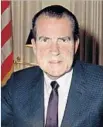  ?? Associated Press ?? RICHARD Nixon urged unity in his inaugural address.