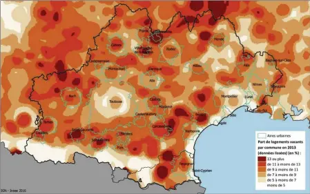  ??  ?? Les régions de Prades et du Fenouillèd­e sont les plus touchées.