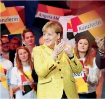  ??  ?? While Angela Merkel may have lacked an overall vision of how to reshape the eurozone, she was always clear on what was needed to protect the euro.