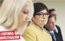  ??  ?? Wanda Vázquez, del Departamen­to de Justicia, y la fiscal federal Rosa Emilia Rodríguez, dieron detalles de la pesquisa.