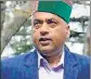  ?? HT FILE ?? ■
Jai Ram Thakur