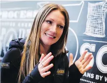  ?? CHRISTOPHE­R KATSAROV/THE CANADIAN PRESS ?? Heather Moyse is trying to cram her comeback into the three months before the Olympics.