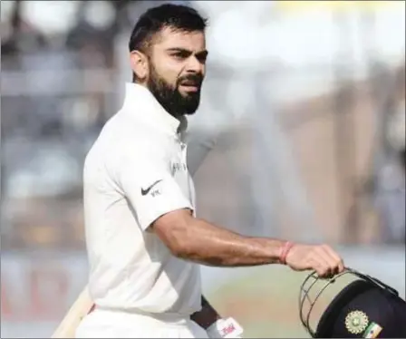  ??  ?? Leave it to talisman and natural born leader Virat Kohli to conjure up something special and turn the tables completely, says the writer. DasPicture: AP Photo/Bikas