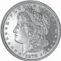  ?? ?? The Morgan dollar is a large silver coin that was minted between 1878 and 1921. The coins are named for the designer, George Morgan.