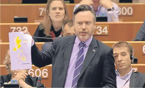  ?? Picture: PA. ?? SNP MEP Alyn Smith has hinted in a newspaper column that the whole of the UK could be given a say on the final deal for Brexit.