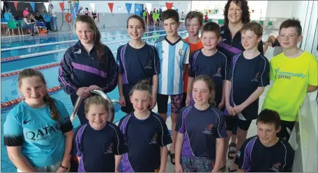  ??  ?? Killarney Swimming Club swimmers who took part in the Grade III gala in Askeaton on Sunday the 23rd of October. There were substantia­l improvemen­ts by our swimmers on their own “personal best” times for events and a fine haul of medals.
