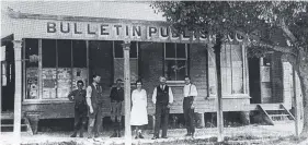  ??  ?? An early picture of the Bulletin building in Nerang St, Southport.