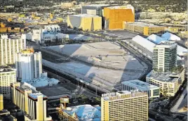  ??  ?? Las Vegas Review-journal file A 2012 view of Symphony Park, a 61-acre developmen­t in downtown Las Vegas.