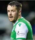  ??  ?? Hibs forward Marc McNulty