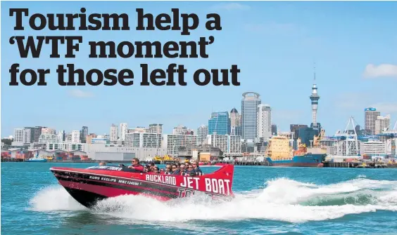  ?? ?? An Auckland tourism business won’t be eligible for the support package, but its counterpar­ts in much of the South Island will be.