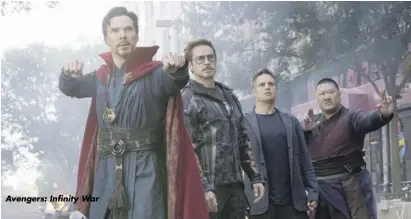  ??  ?? Avengers: Infinity War