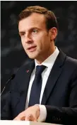  ??  ?? President Emmanuel Macron