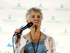  ?? (Getty) ?? Peggy Seeger celebrates Pete Seeger’s 90th birthday at New York’s Madison Square Garden in May 2009