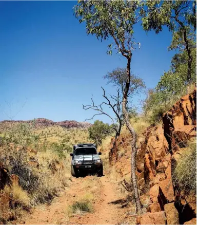  ??  ?? Above: Tracing the Wee Macgregor tramway line. Below: The surreal Mary Kathleen uranium mine.