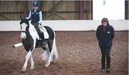  ??  ?? ‘Best for any rider’: Pammy Hutton trains riders at every level